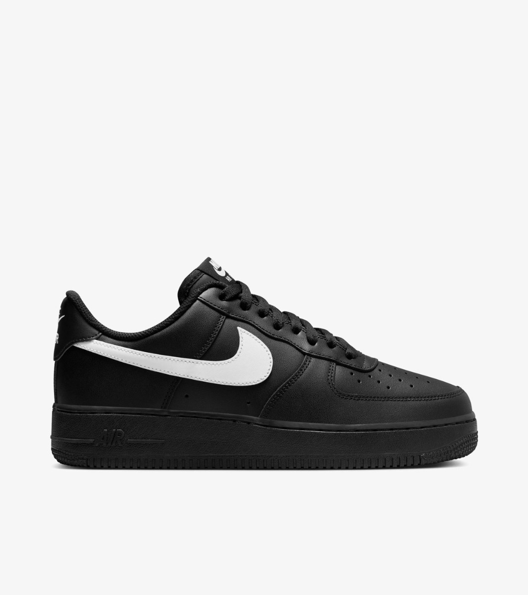 Nike air force shiny black shop