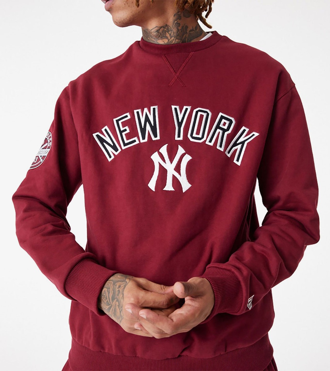 New Era New York Yankees MLB Team Logo Pants Hommes Gris