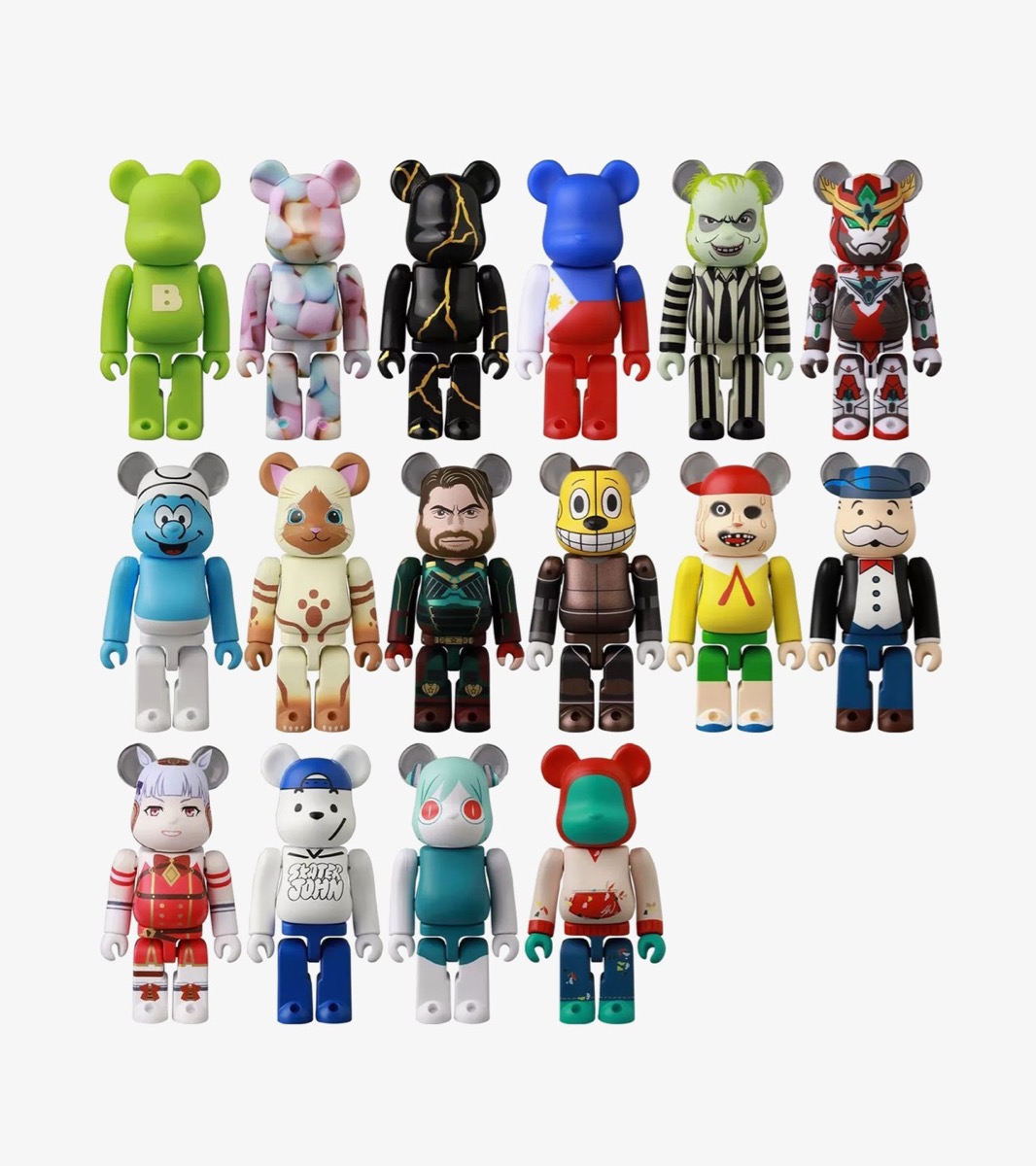 BEARBRICK 100% SERIES 9 PATTERN SECRET MEDICOMTOY
