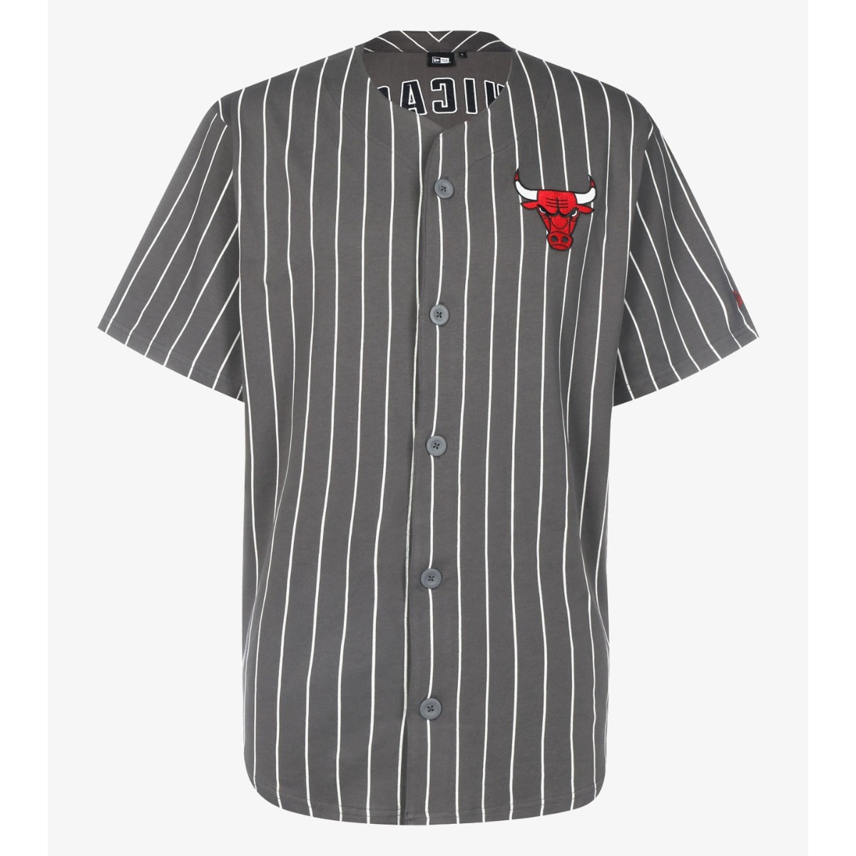 New Era Baseball Jersey Chicago Bulls Graphite & White Stripes