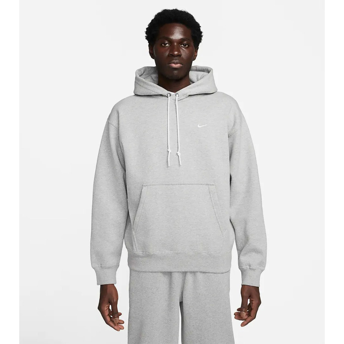 grey nike swoosh hoodie