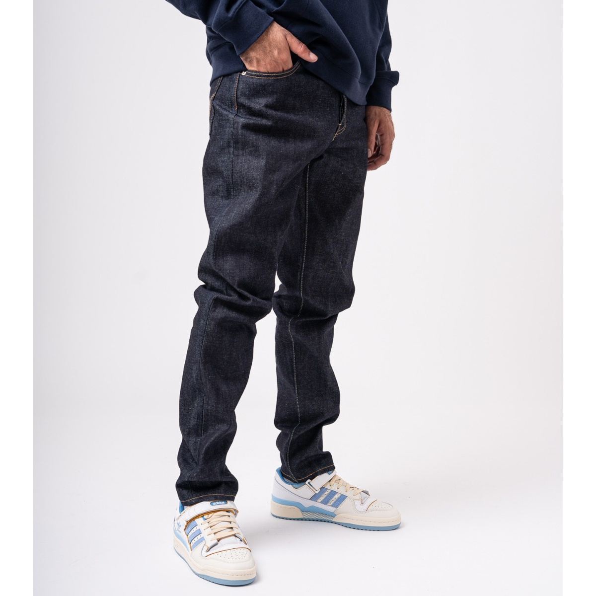 edwin regular tapered kurabo jean red selvedge blue unwashed 