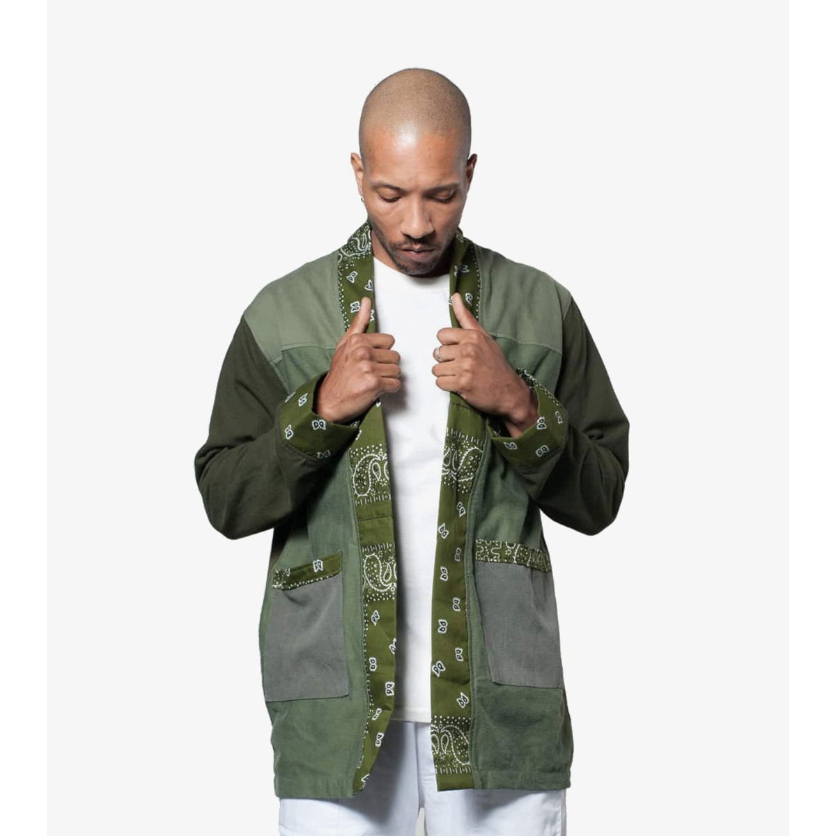 Overlord Noragi Vintage Military Fabric Bandana Olive CornerStreet