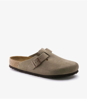  Boston Soft Footbed Suede – Taupe