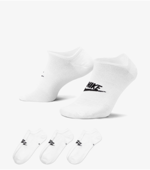  Socks Low Sportswear Everyday Essential White Black