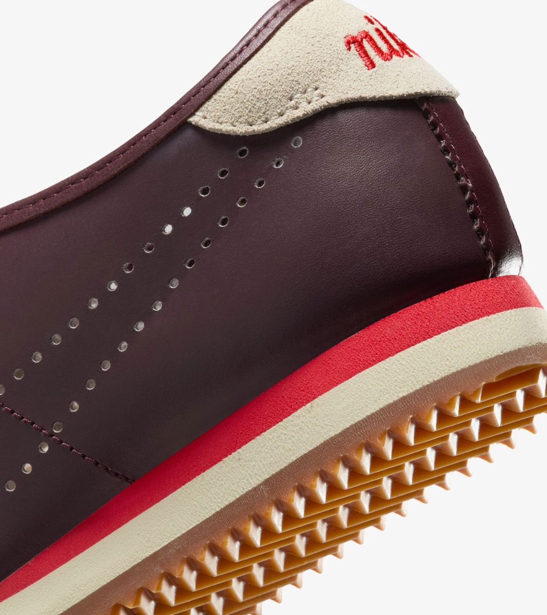 nike cortez leather burgundy crush